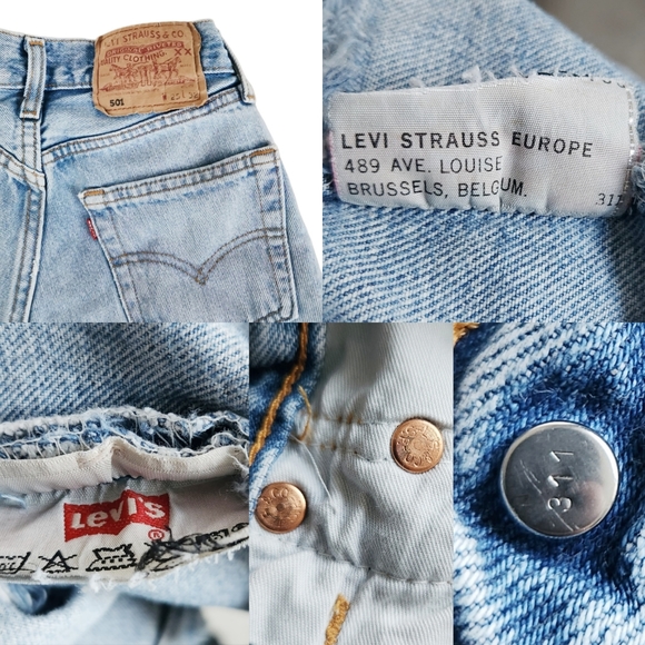 ‼️SOLD‼️ VTG Levi's 501 XX Original True Vintage Frayed Cut Off Distressed Denim - Picture 2 of 16